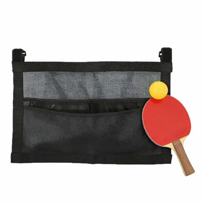 Ping Pong Storage Rack,Mesh Storage Bag Rackets Pocket Hanging Organizer Table Tennis Paddle Ball Holder for Entertainment