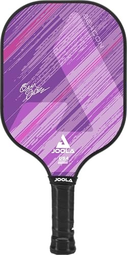 JOOLA Pickleball Paddle – Reinforced Fiberglass Surface, Honeycomb Polypropylene Core, USAP Approved Paddles, Durable & Beginner-Friendly Pickleball Racket w/Comfortable Grip, Multiple Colors - color: Beacon | Purple