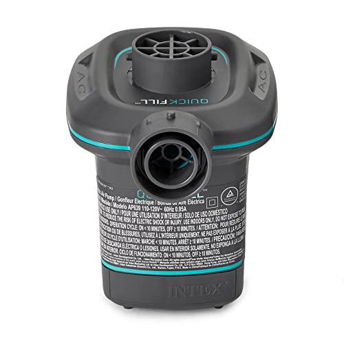 INTEX QuickFill Electric Air Pump: Inflates and Deflates Air Mattresses, Inflatable Kayaks, Boats, Toys - size: 23.0CFM, style: AC
