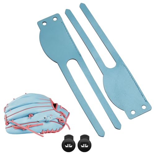 Baseball Glove Replacement Ring-Widened Comfortable Thumb Leather Strap for Repair with Glove Locks.Compatible with All Brands.Black，Red ，Tan，Light Blue. - color: Light blue