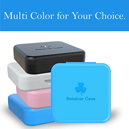 Retainer Case, ARGOMAX Aligner Case, Braces Box, 2 Piece Orthodontic Box (Blue). - color: Blue
