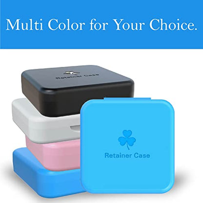 Retainer Case, ARGOMAX Aligner Case, Braces Box, 2 Piece Orthodontic Box (Blue). - color: Blue