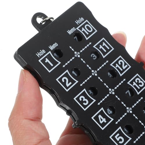 Toddmomy 18holes Score Counter Golf Bead Counter Golf Accessory Keychain Design