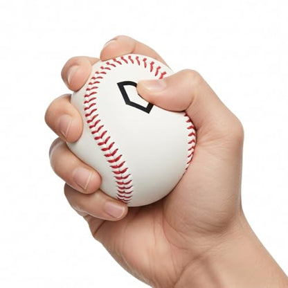 Hand-Stitched Realistic Soft Practice Baseball - Safe Indoor/Outdoor Training Ball for Kids, Youth & Adults - Foam-Like for Throwing, Catching, Batting, Fielding & Hitting - Perfect Baseball Gift