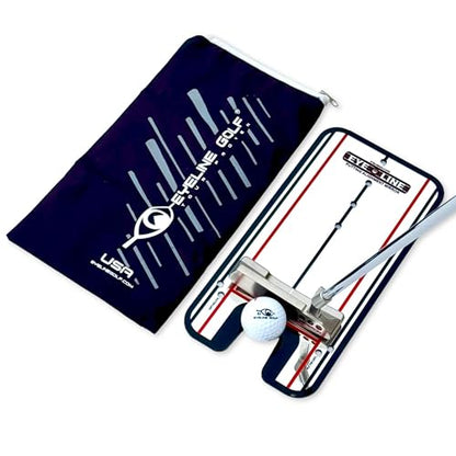 Genuine EyeLine Golf Alignment Putting Mirror - Top Training Aid on The PGA Tour - See Rapid Improvement - Helps Beginner, Junior, and Scratch Golfers - color: Classic Putting Alignment Mirror - SMALL