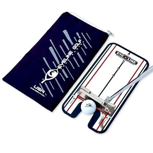 Genuine EyeLine Golf Alignment Putting Mirror - Top Training Aid on The PGA Tour - See Rapid Improvement - Helps Beginner, Junior, and Scratch Golfers - color: Classic Putting Alignment Mirror - SMALL
