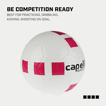 Capelli Sport Soccer Ball, Fusion II Cubes Team Ball for Youth and Adult Players, Outdoor and Indoor Training