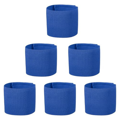 Captain Armbands, Adjustable Leader Arm Bands for Soccer Elastic Team Sport Arm Band-Fitting for Football/Volleyball/Rugby - color: Blue