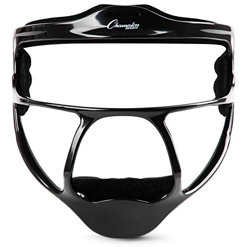 Champion Sports Ultralight Magnesium Softball Fielder’s Mask – Youth & Adult Sizes, 8oz Lightweight Protective Face Guard - color: Black, style: Ultralight Magnesium (Adult Size)