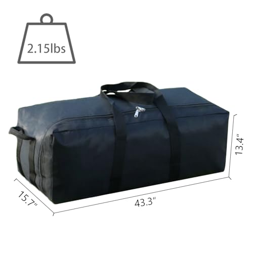 Portable Foldable Lightweight Luggage Heavy Duty Sports Storage Bag Travel Duffle Bag for Hiking, Camping & Gym Equipment Bag for Team Coaches (43.3 * 15.7 * 13.4 inches) - size: 43.3 * 15.7 * 13.4 inches