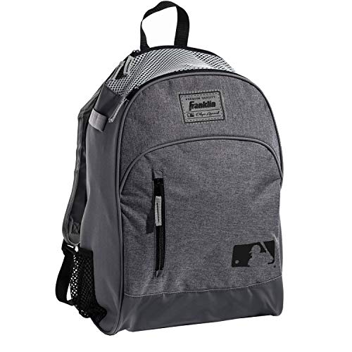 Franklin Sports Kids MLB Baseball Batpack Bag - Youth Baseball, Softball + Teeball Backpack - Sports Equipment Bag for Kids + Toddlers - Holds (2) Teeball + Baseball Bats + Includes Fence Hook