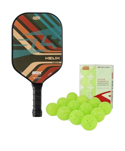 Selkirk Sport SLK Helix Pro Grooves Pickleball Paddle & Pro S1 12pk Pickleball Ball Bundle