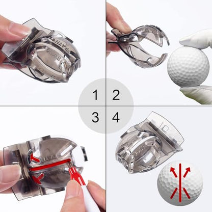 2 Pack Golf Ball Marker Line Liner Drawing Marking Alignment Putting Too