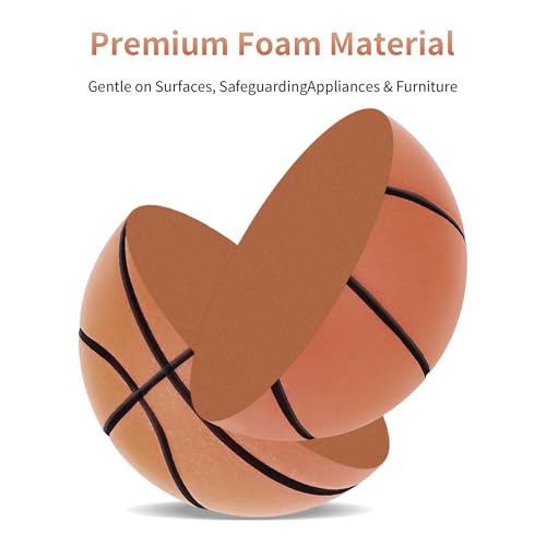 Silent Basketball, 2026 New Silent Basketball, Silent Basketballs Dribbling Indoor, No Noise Basketballs for Various Indoor Activities - color: coffee/NO.7