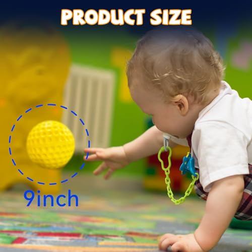 Bucket Pitching Machine Baseballs 24/36 Pack - 60 MPH High Bouncy Yellow Dimpled Practice Balls | Lightweight & Durable for Batting/Fielding Training | Indoor/Outdoor All Ages - color: 24pack