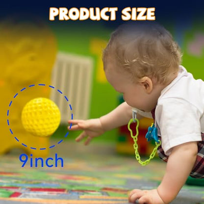 Bucket Pitching Machine Baseballs 24/36 Pack - 60 MPH High Bouncy Yellow Dimpled Practice Balls | Lightweight & Durable for Batting/Fielding Training | Indoor/Outdoor All Ages - color: 24pack