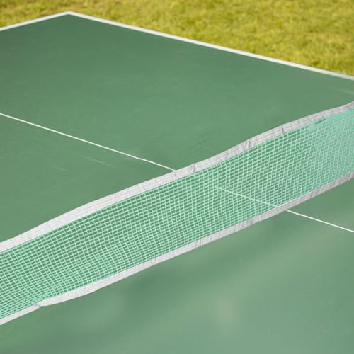 Portable Foldable Table Tennis Net with Reinforced Green Polyethylene Mesh for Indoor and Outdoor Use Clean Pong Net Suitable for Any Table Sports Netting for Backyard and Travel