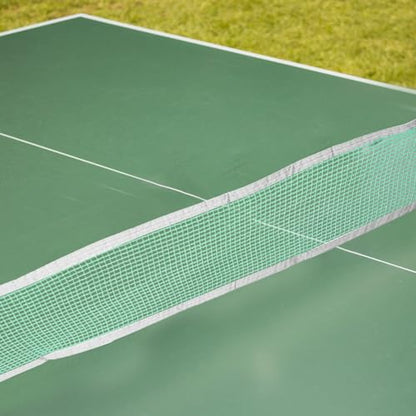 Portable Foldable Table Tennis Net with Reinforced Green Polyethylene Mesh for Indoor and Outdoor Use Clean Pong Net Suitable for Any Table Sports Netting for Backyard and Travel