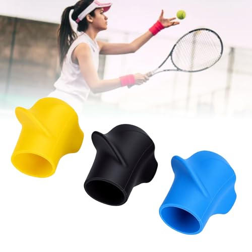 Tennis Racket Grip Trainer, Lightweight Silicone Grip Corrector for Beginners, Improve Tennis Swing Motion