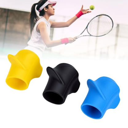 Tennis Racket Grip Trainer, Lightweight Silicone Grip Corrector for Beginners, Improve Tennis Swing Motion