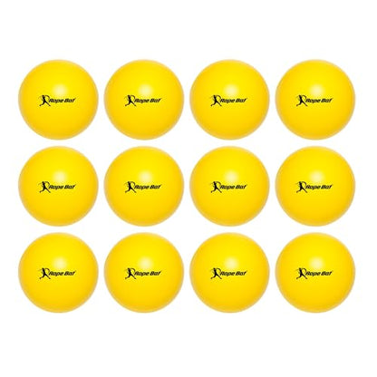 Rope Bat Ultimate Training Balls - Baseball & Softball Lightweight, Soft Training Balls - Indoor/Outdoor/Anywhere Batting Practice (Pack of 12)