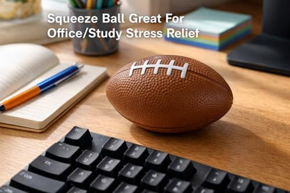 GiftExpress 6-Pack 6" Foam Football Stress Balls, Sport Balls, Decoration Party Favor, Football Themed Party Supplies