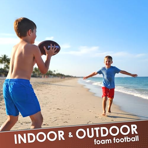 Blu Jay LMC Products Brown Foam Football for Kids - 9 ½ inch Foam Football, Soft Kids Ball
