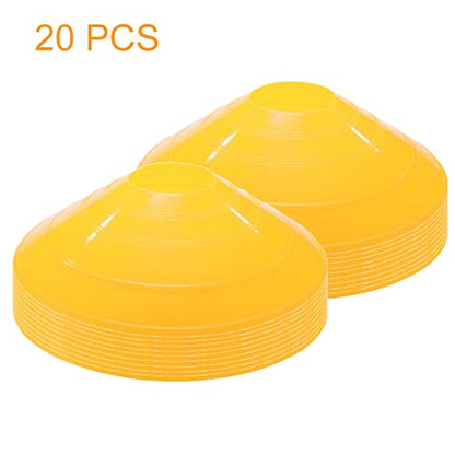 10/20/50 Pcs Agility Soccer Cones Portable Football Training Disc Cones Sports Cones for Drills, Field, Workout