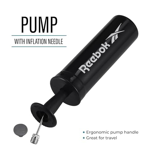 Reebok Official Size Basketball, Composite Leather, Anti-Slip Grip, Consistent Shape Retention, Includes Pump & Needle, VR-3K Black Series - color: Black