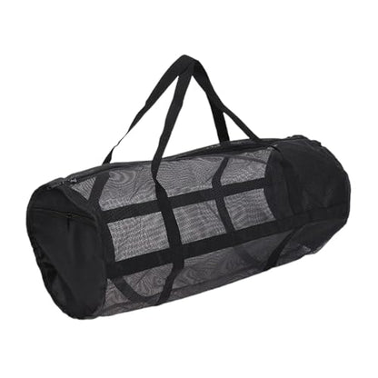 Sports Ball Bag Organizer for Coaches, Waterproof Extra Large Mesh Bag Duffel Bags for Basketball, Volleyball, Swimming Gear, 27.6x10.6x10.6 inch