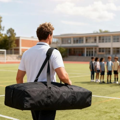 Sports Bag for Men - Portable Waterproof Large Storage Organizer | Track Starting Block Bag Duffel Tote - for Men Athletes Sprinters Coaches Youth School Track Travel Training Outdoor