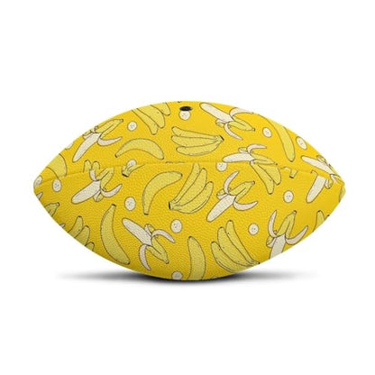 SYtrade Recreational Football Game Footballs PU Composite Leather Footballs for Training Indoor Outdoor - color: Banana Yellow