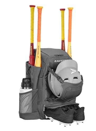 Easton Easton | Walk-off Ethos Backpack Equipment Bag | Baseball & Softball | Multiple Colors - color: Charcoal