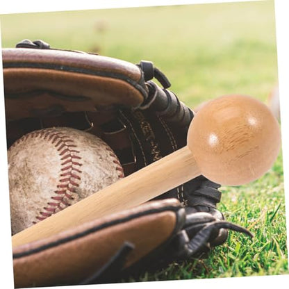 Ball Shaped Wooden Mallet for Softball Gloves Durable Glove Shaper Tool for Baseball Catchers Mitts Smooth Finish and Comfortable Grip Extend Your Gloves Lifespan