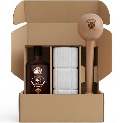 SARNA BASEBALL Glove Conditioner, Liquid, 8 Oz – Break in Faster, Keep Leather Maintained – Glove Conditioner for Mitts, Softball, & Baseball Gear Made in USA - size: Break-in Kit