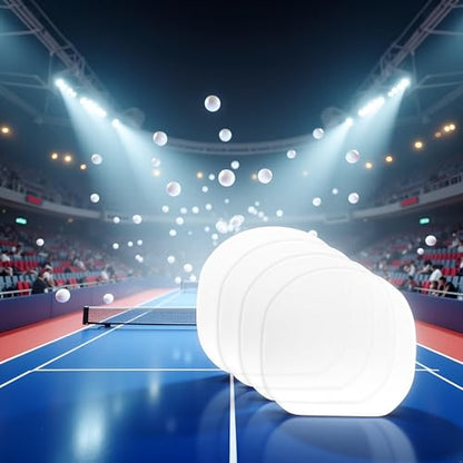 Jinshining 4 Pcs Transparent Table Tennis Rackets Adhesive Protective Film Adhesive Protective Film for Table Tennis Rubber Protector Table Tennis Rackets Maintenance Cover Table Tennis Accessories