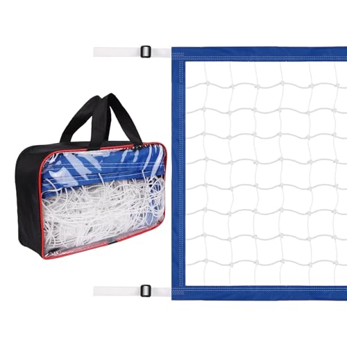 Adjustable Pool Volleyball Net Replacement, 15x3 ft Length Portable Volleyball Net with Carry Bag, for Outdoor Backyard Swimming Pool and Beach Use