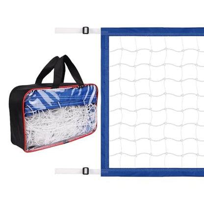 Adjustable Pool Volleyball Net Replacement, 15x3 ft Length Portable Volleyball Net with Carry Bag, for Outdoor Backyard Swimming Pool and Beach Use