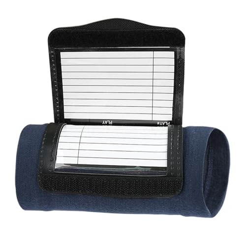 Football Wrist Card Holder Wristband Quarterback Play Wristbands for Teen Adult Flag and Tackle Quarterback Gear - color: Blue