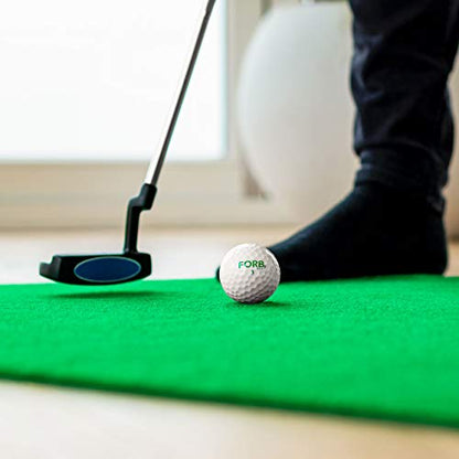 FORB Home Golf Putting Mat 10ft/12ft – Indoor Putting Green with Multiple Hole Targets, Incline Ramp & Non-Slip Foam Base – Golf Practice Mat for Accuracy, Distance Control & Home Training - size: 10ft