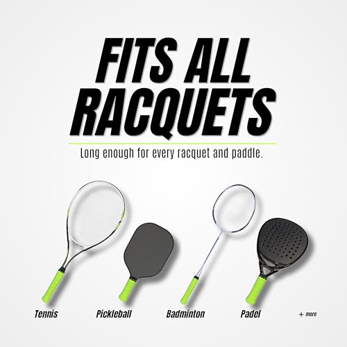 Ultra Tack Premium Overgrips, Tacky and Comfortable Racket Grip Tape for Tennis, Pickleball & Padel Rackets, Sweat-absorbant Racquet and Paddle Handle Tape for Control