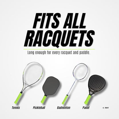 Ultra Tack Premium Overgrips, Tacky and Comfortable Racket Grip Tape for Tennis, Pickleball & Padel Rackets, Sweat-absorbant Racquet and Paddle Handle Tape for Control