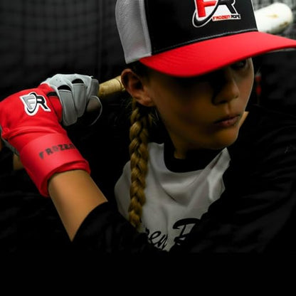 F3 Frozen Rope Batting Gloves - Premium Leather (0.9mm) Long Cuff Batting Gloves - Pro-Grade Baseball and Softball Gloves - Men, Women, and Youth Sizes - color: Neon/Black, size: Womens Large