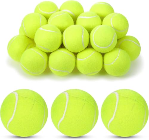 Macarrie 40 Pieces Precut Tennis Balls for Chairs Tennis Ball Chairs Foot Covers for Furniture Leg Classroom Floor Protection Chair Desk Legs Coverings(Yellow) - color: Yellow