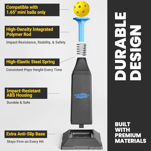 Portable Hitting Tee for Baseball & Softball, Adjustable Height Up to 40 Inches Baseball Pitching Machines with 12 Balls for Swing Practice Without a Pitcher Hitting, Batting Tee Training Equipment