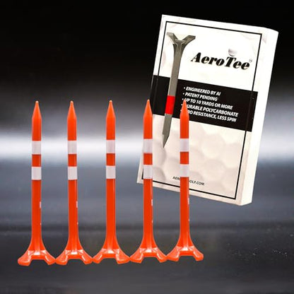 Reuseable & Unbreakable Plastic Golf Tee ‖ Reduced Friction. Perfect Strike ‖ USGA Approved & Patented in USA - color: RED, size: 3 1/4"