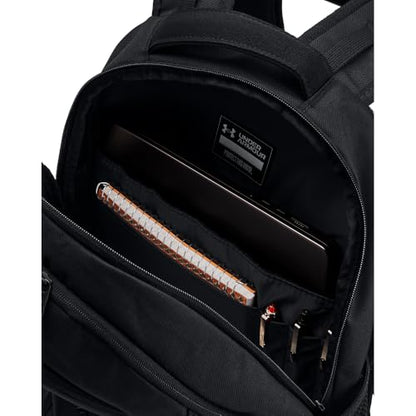 Under Armour Unisex-Adult Hustle 6.0 Backpack - Mens and Womens, (003) Black/Black/Black, One Size Fits Most - color: (003) Black / Black / Black, size: One Size