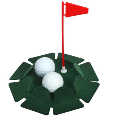 HOW TRUE 2 PCS All-Direction Golf Putting Cup Golf Practice Hole Cup Surface Flocking for Office Indoor Outdoor Practicing