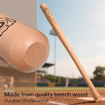 Natural Wood Traing Baseball Bat for Youth Adult Baseball Training Practice