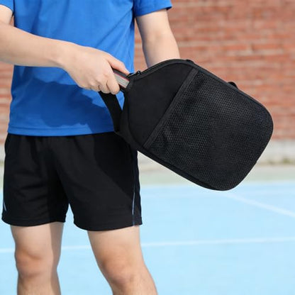 Pickleball Paddle Cover, 9 X 12 Inches Universal Case Size Zippered Racket Sleeve Storage Bag Compatible with Most Standard and Elongated Pickball Paddles